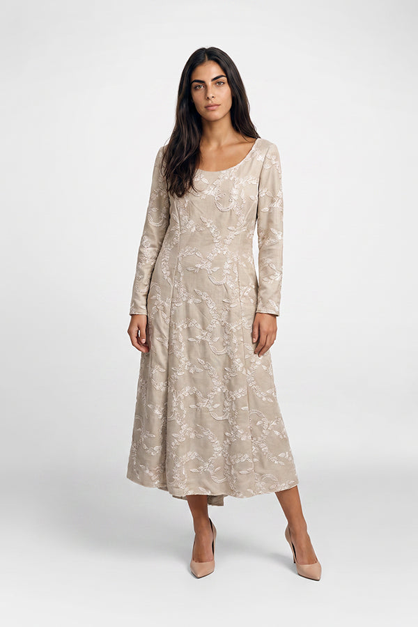 Peasant Dress Cream 3