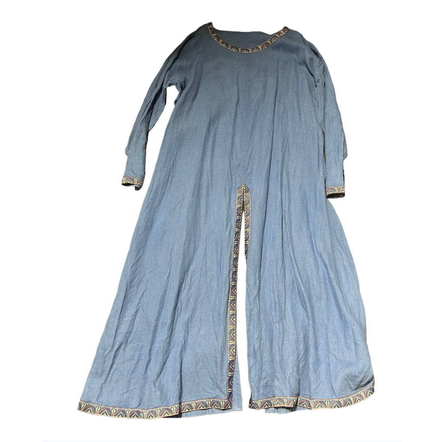Peasant Dress Royal Blue